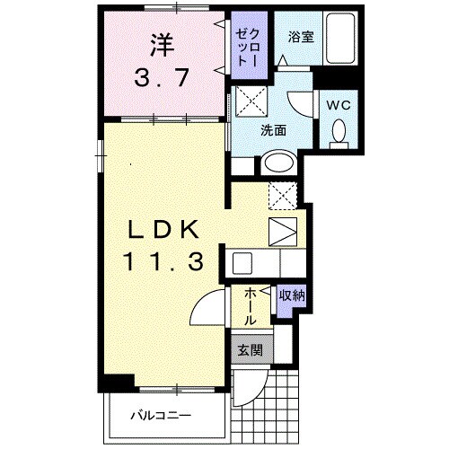 ルーチェ Ⅱの物件間取画像