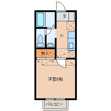 ダンディピースの物件間取画像