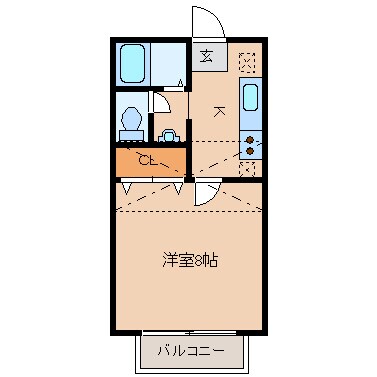 サンシティ沖野Ｃの物件間取画像