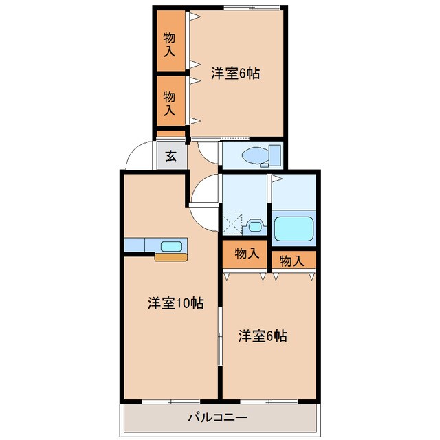 クレール桜木の物件間取画像