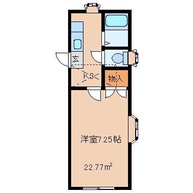 ホワイトキャッスル西の平の物件間取画像