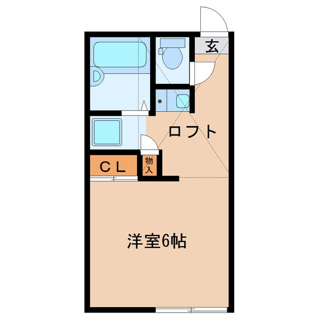 多賀城ウエストＡの物件間取画像