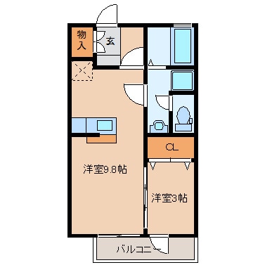 カサヴェルデ壱番館の物件間取画像