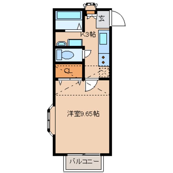 アスティオン荒井Ⅴの物件間取画像