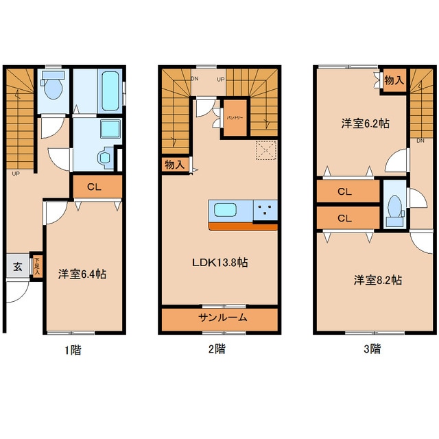 Prim RoseＶの物件間取画像