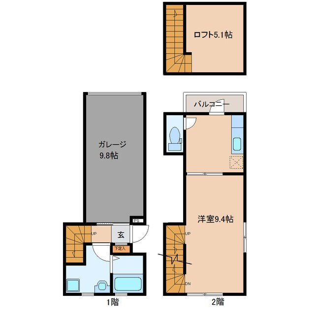 ＳＨＩＯＧＡＭＡ　ＢＡＳＥの物件間取画像