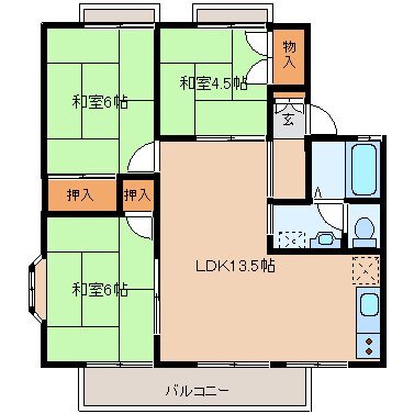 セジュール柧Ｃの物件間取画像