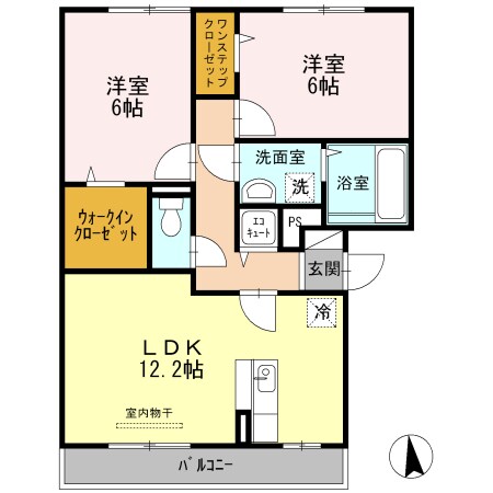 スウィート松本の物件間取画像