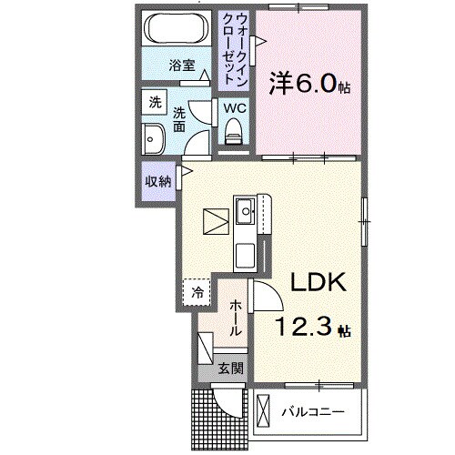 グレイスⅠの物件間取画像