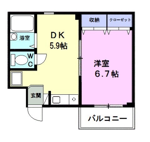 新金岡駅 徒歩12分 2階の物件間取画像