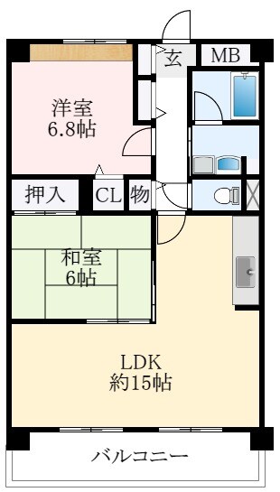 メゾン・ポレールの物件間取画像