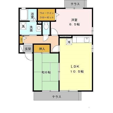 ハイツ椿の物件間取画像