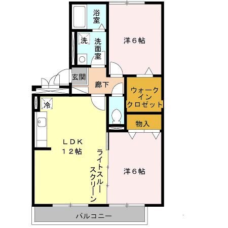 フラワーメゾン A棟の物件間取画像