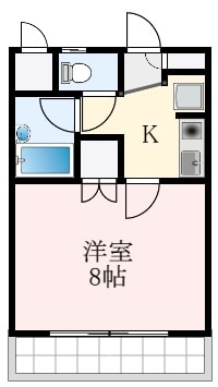 古市駅 徒歩16分 2階の物件間取画像