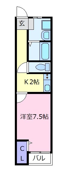 藤井寺大発マンションの物件間取画像