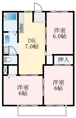 サンモリッツ美原の物件間取画像