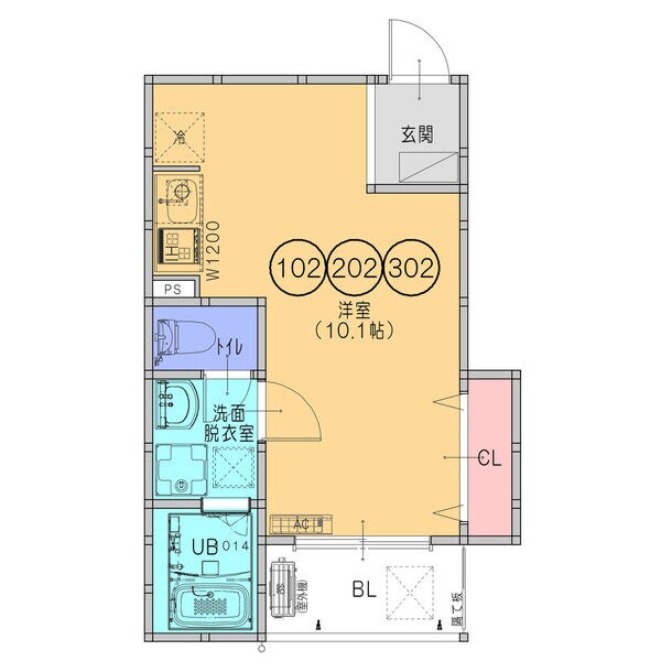 F＋style北新町の物件間取画像