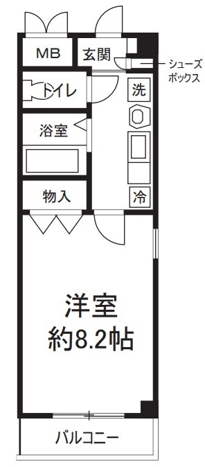 聖和マンション弐番館の物件間取画像