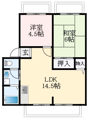 サンライフたかわしの物件間取画像