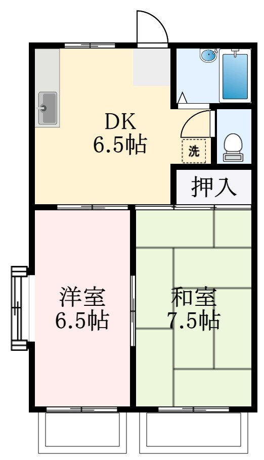 エスポワール野中の物件間取画像