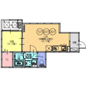 土師ノ里駅 徒歩8分 2階の物件間取画像