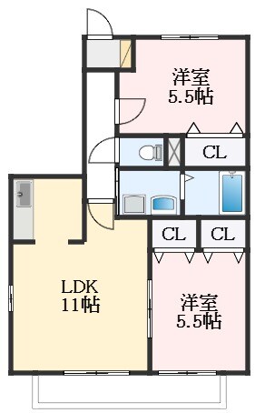 アネックスTⅡの物件間取画像