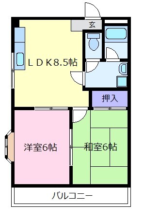 メゾンプレザーントの物件間取画像