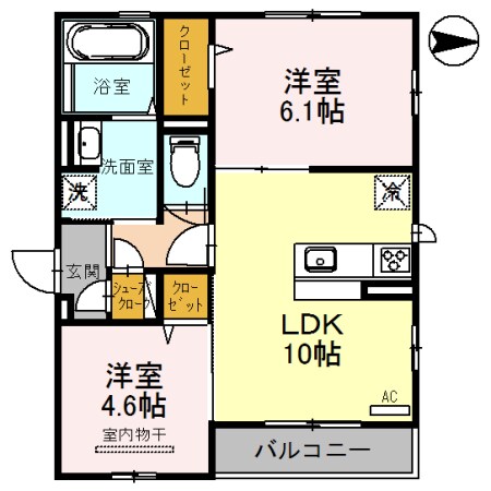 新金岡駅 徒歩11分 1階の物件間取画像