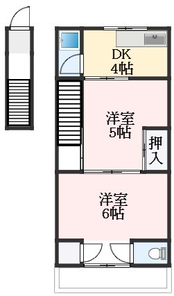 古市駅 徒歩5分 2階の物件間取画像