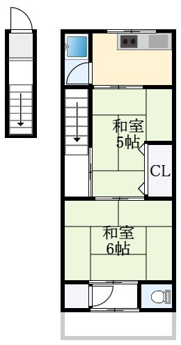 エイト古市の物件間取画像