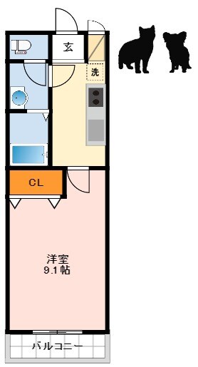 ベルメゾンSKYの物件間取画像