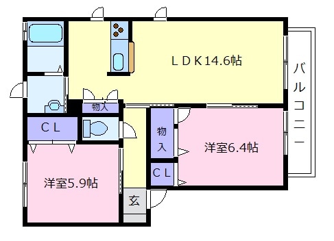 ブランメゾンの物件間取画像