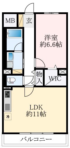 メルヴェーユ藤井寺の物件間取画像