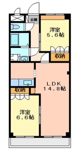 パインヒルズの物件間取画像