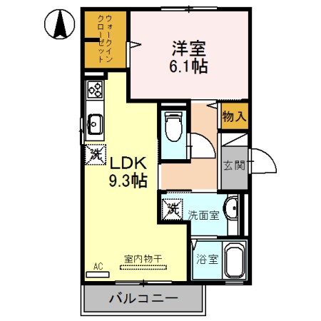 河内天美駅 徒歩5分 2階の物件間取画像