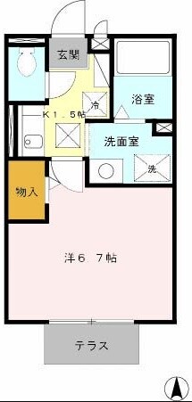 ファミール麻野の物件間取画像