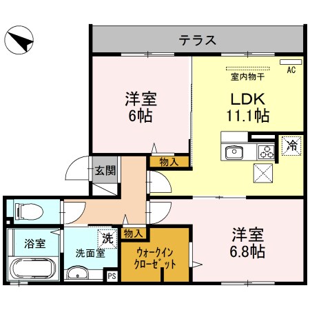 リヴェールメゾンの物件間取画像