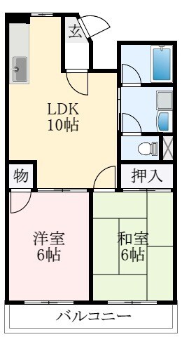 オースクレインⅡの物件間取画像