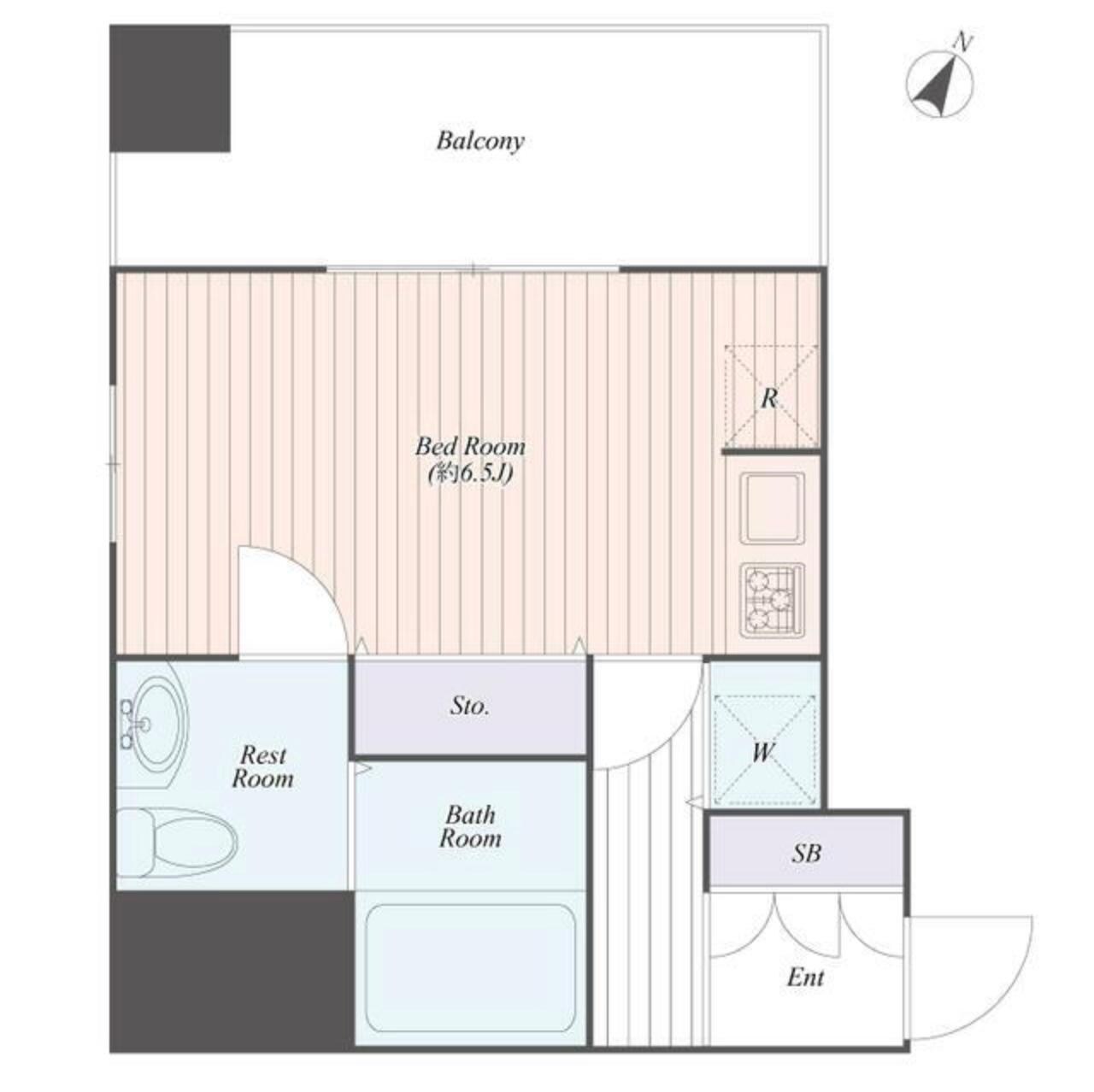 クリスタルマンション千住の物件間取画像