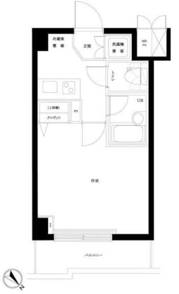 ルーブル都立大学参番館の物件間取画像