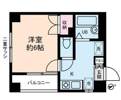 スカイプラザの物件間取画像