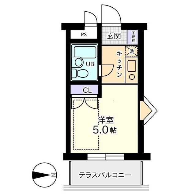 信開ウエラコート足羽の物件間取画像