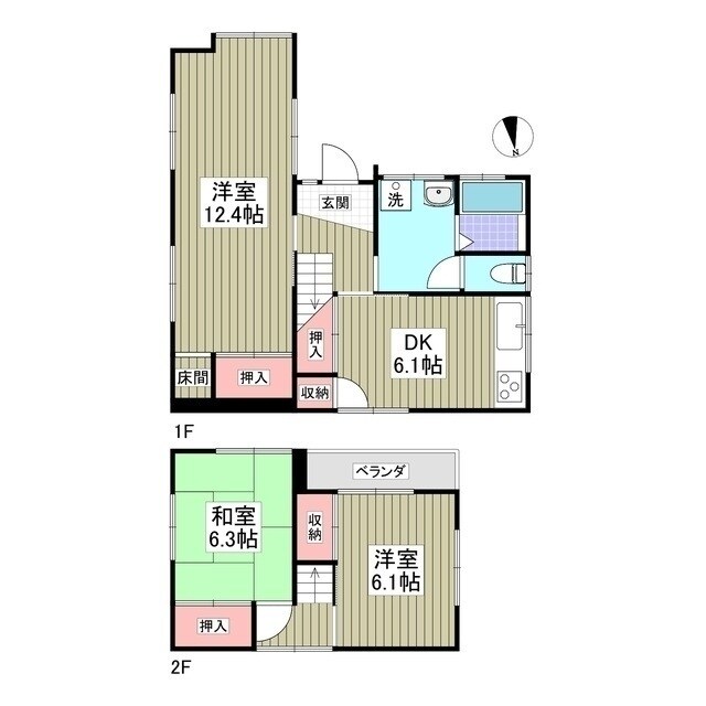 つくば市高見原戸建ての物件間取画像