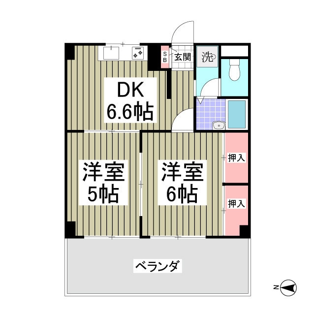 ガーデンフィール豊町の物件間取画像