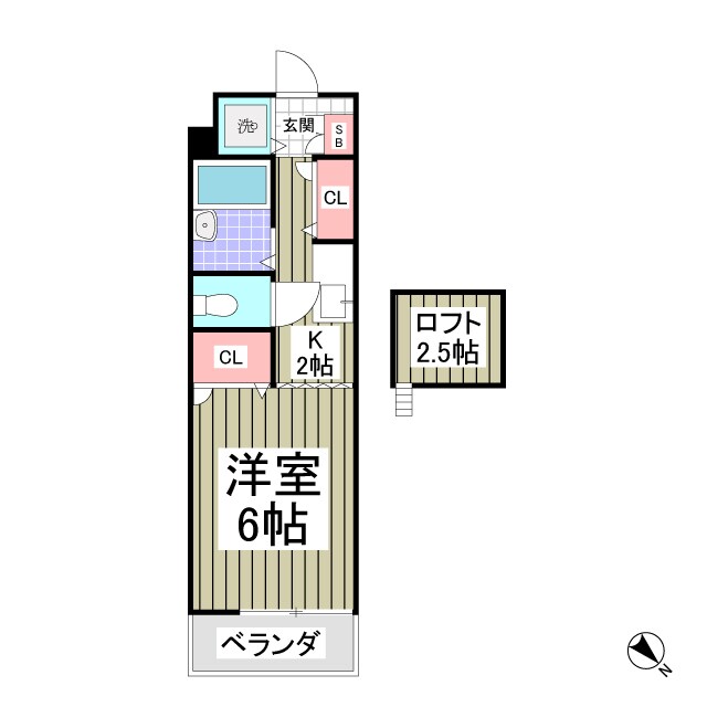 フロンティアⅢ　E棟の物件間取画像