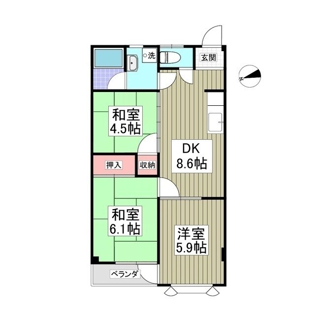 セントラルメゾン茂原の物件間取画像