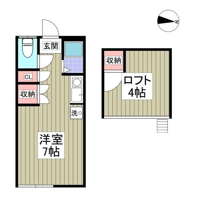 メゾンササキの物件間取画像