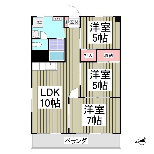 坂口コーポの物件間取画像