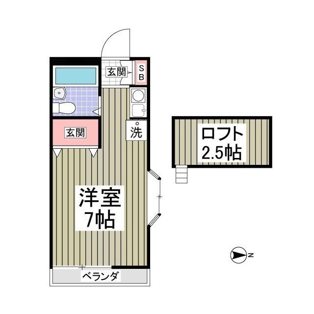 パールハイムの物件間取画像