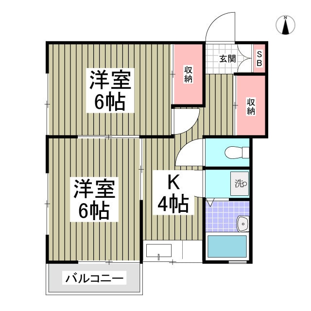 谷口コーポの物件間取画像